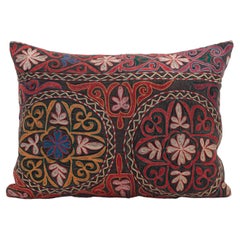 Pillowcase Made from a Vintage Kazakh Tush Kyiz Embroidery