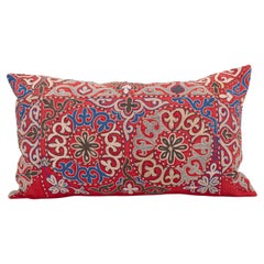 Pillowcase Made from a Vintage Kazakh Tush Kyiz Embroidery