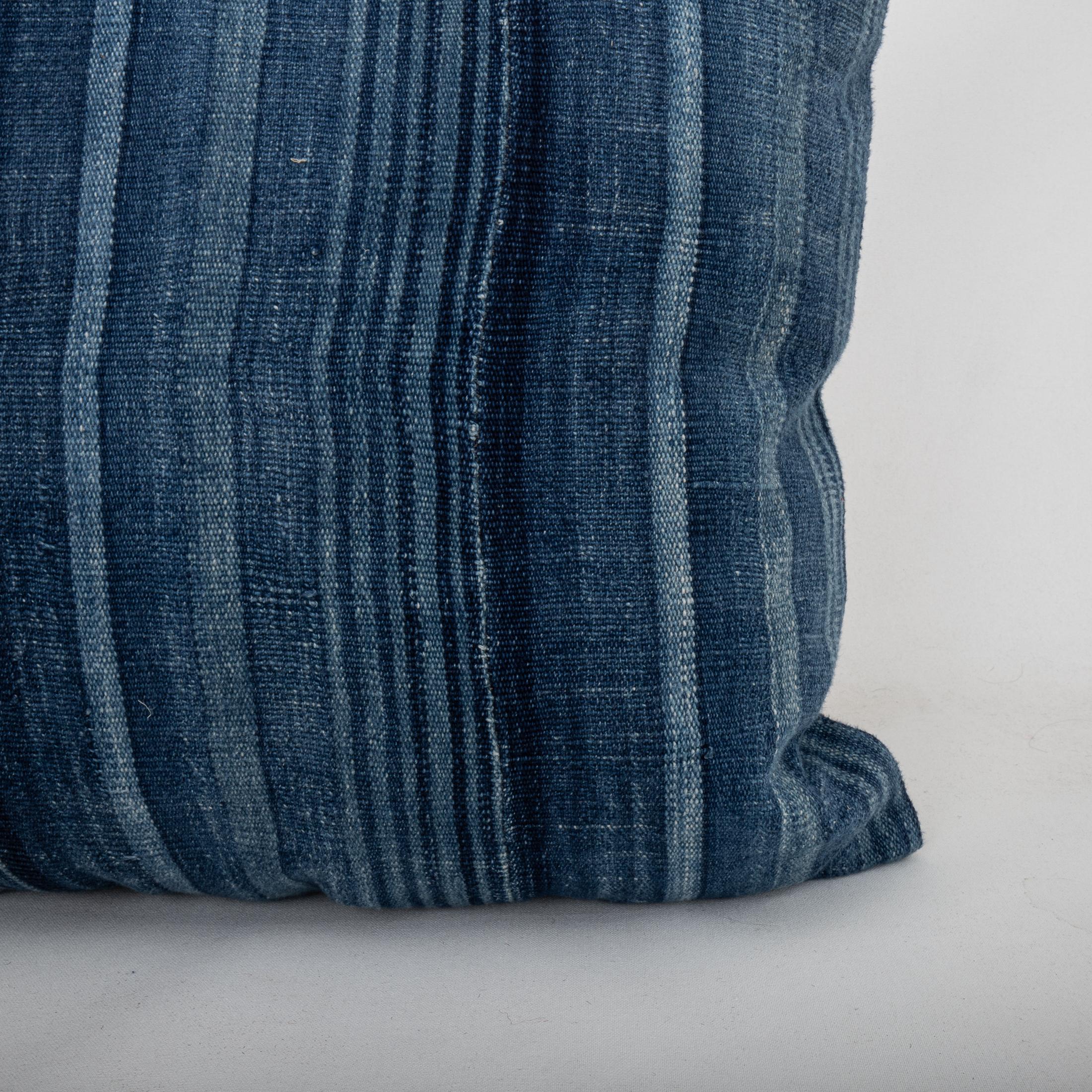 Malian Pillowcase Made from a Vintage Mali Indigo Cloth