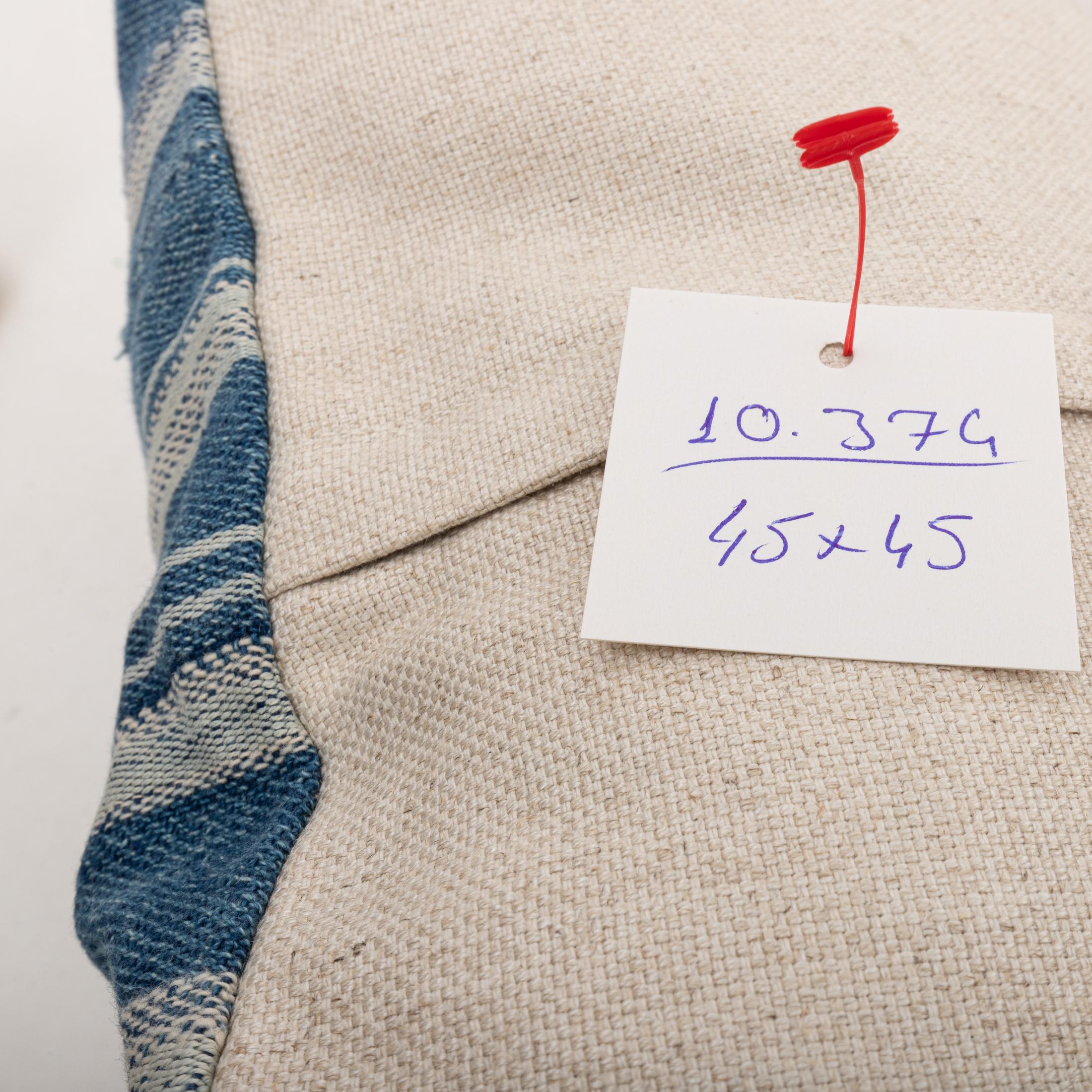 20th Century Pillowcase Made from a Vintage Mali Indigo Cloth