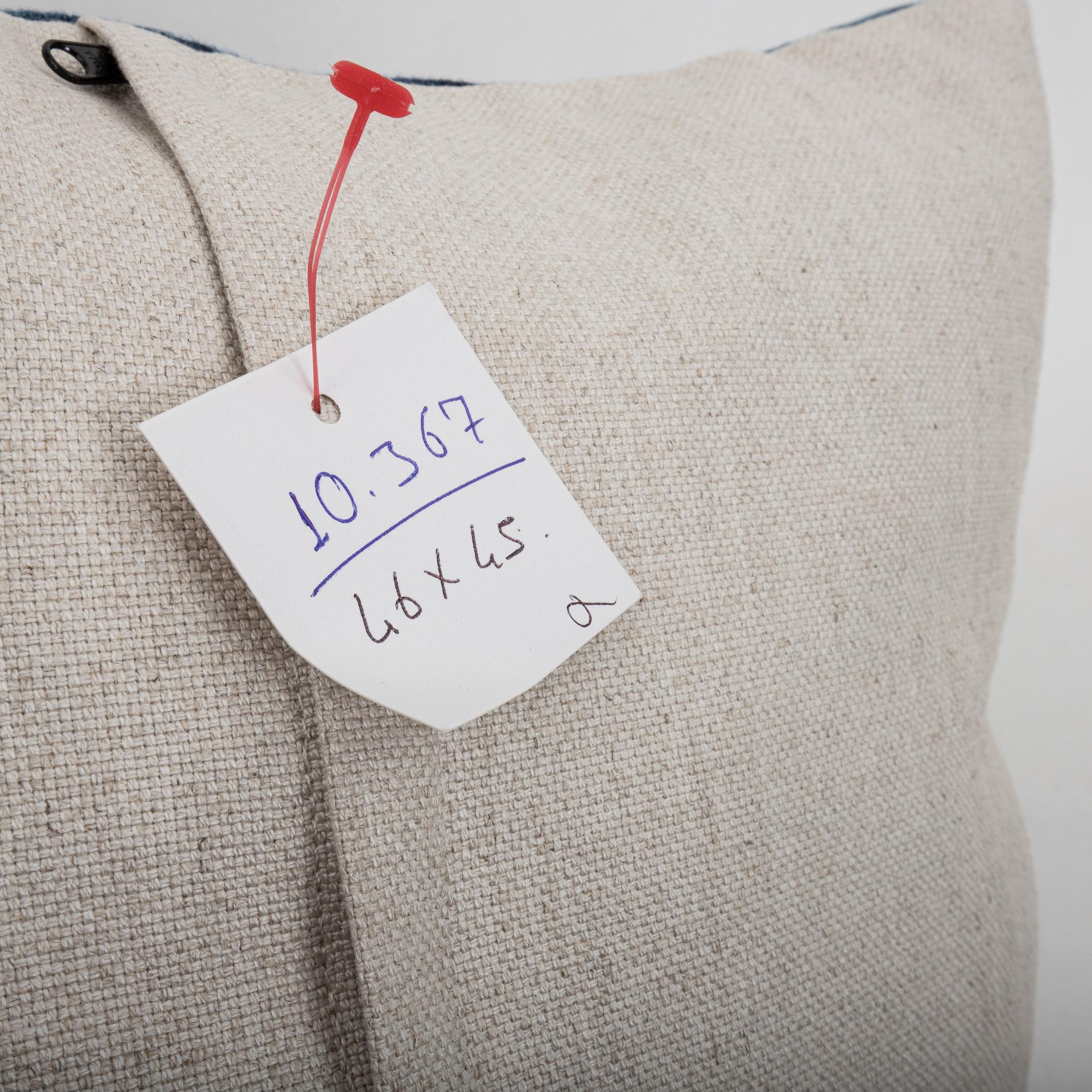 Cotton Pillowcase Made from a Vintage Mali Indigo Cloth