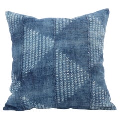 Pillowcase Made from a Vintage Mali Indigo Cloth