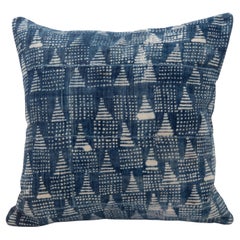 Pillowcase Made from a Vintage Mali Indigo Cloth
