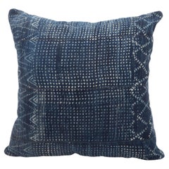 Pillowcase Made from a Vintage Mali Indigo Cloth