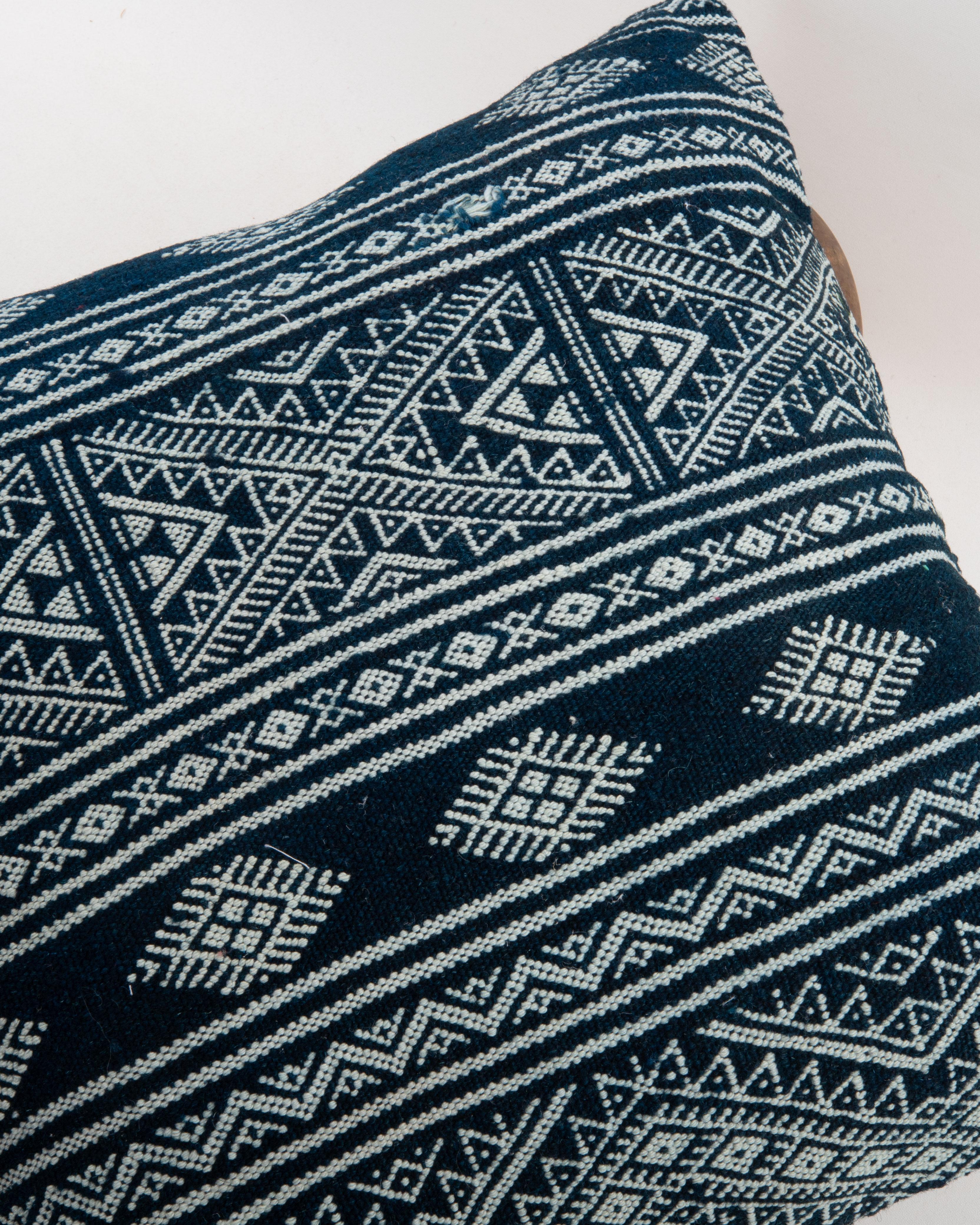 20th Century Pillowcase Made from a Vintage Tunisian Weaving For Sale