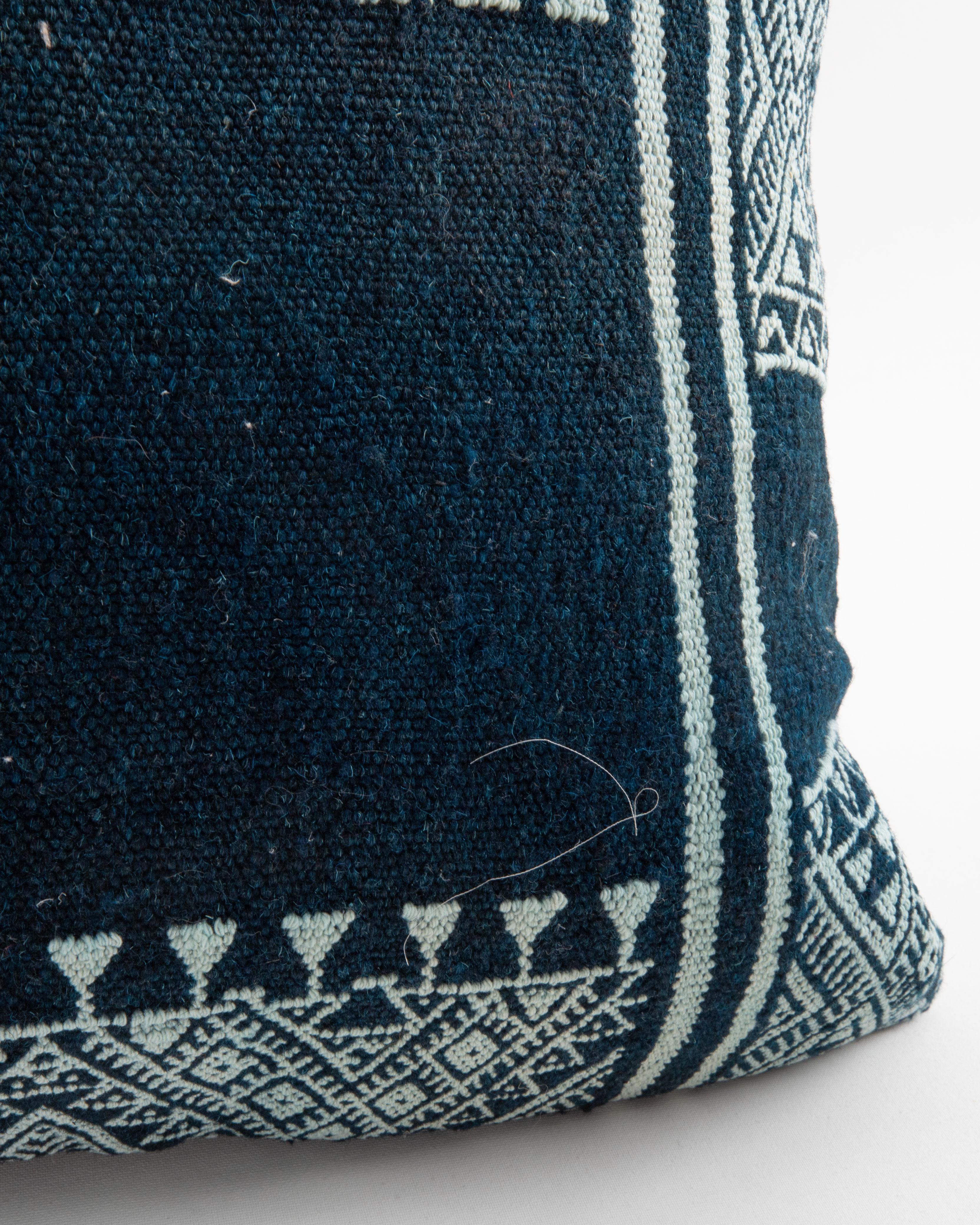 20th Century Pillowcase Made from a Vintage Tunisian Weaving For Sale