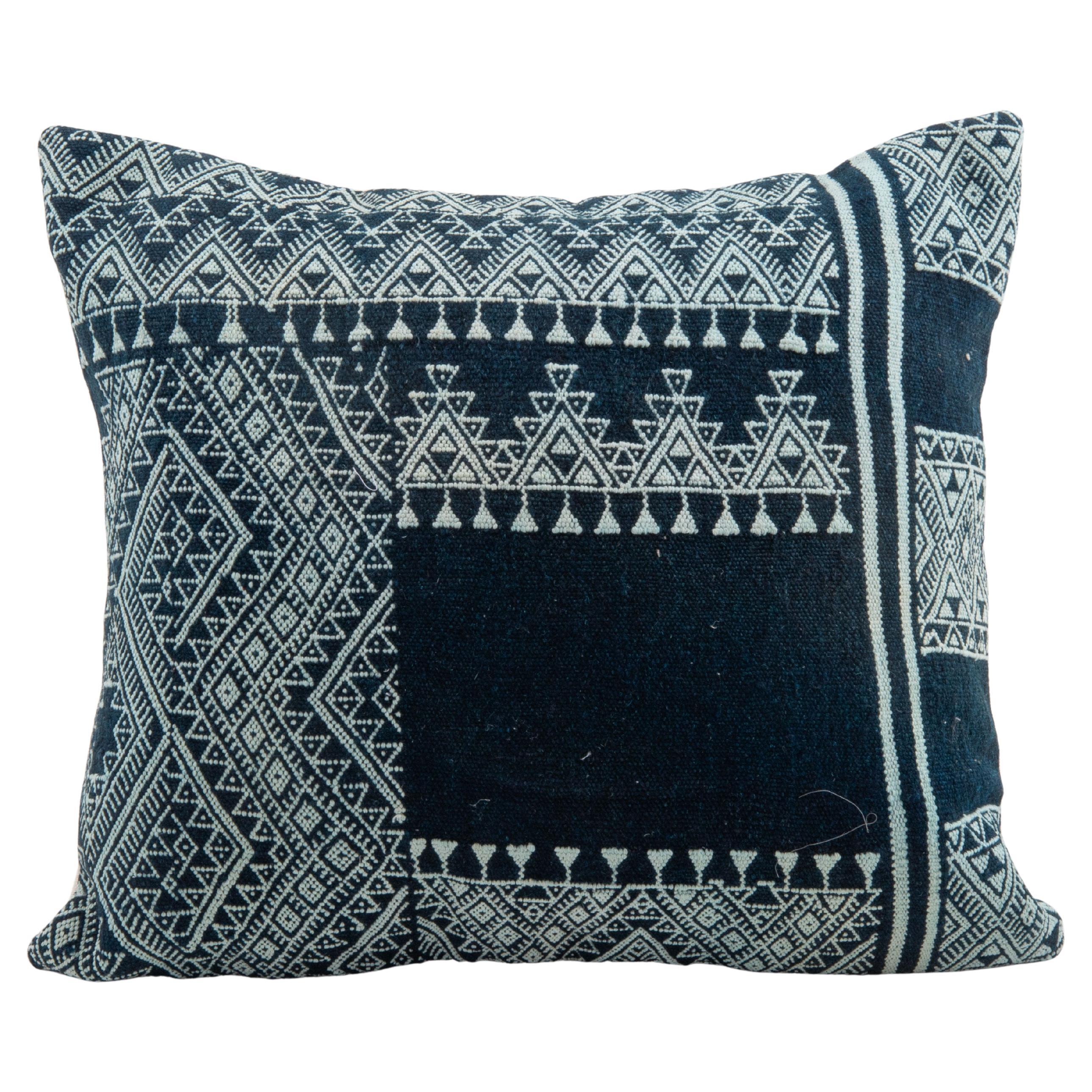Pillowcase Made from a Vintage Tunisian Weaving For Sale