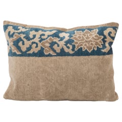 Pillowcase Made From am antique Chinese Rug Fragment