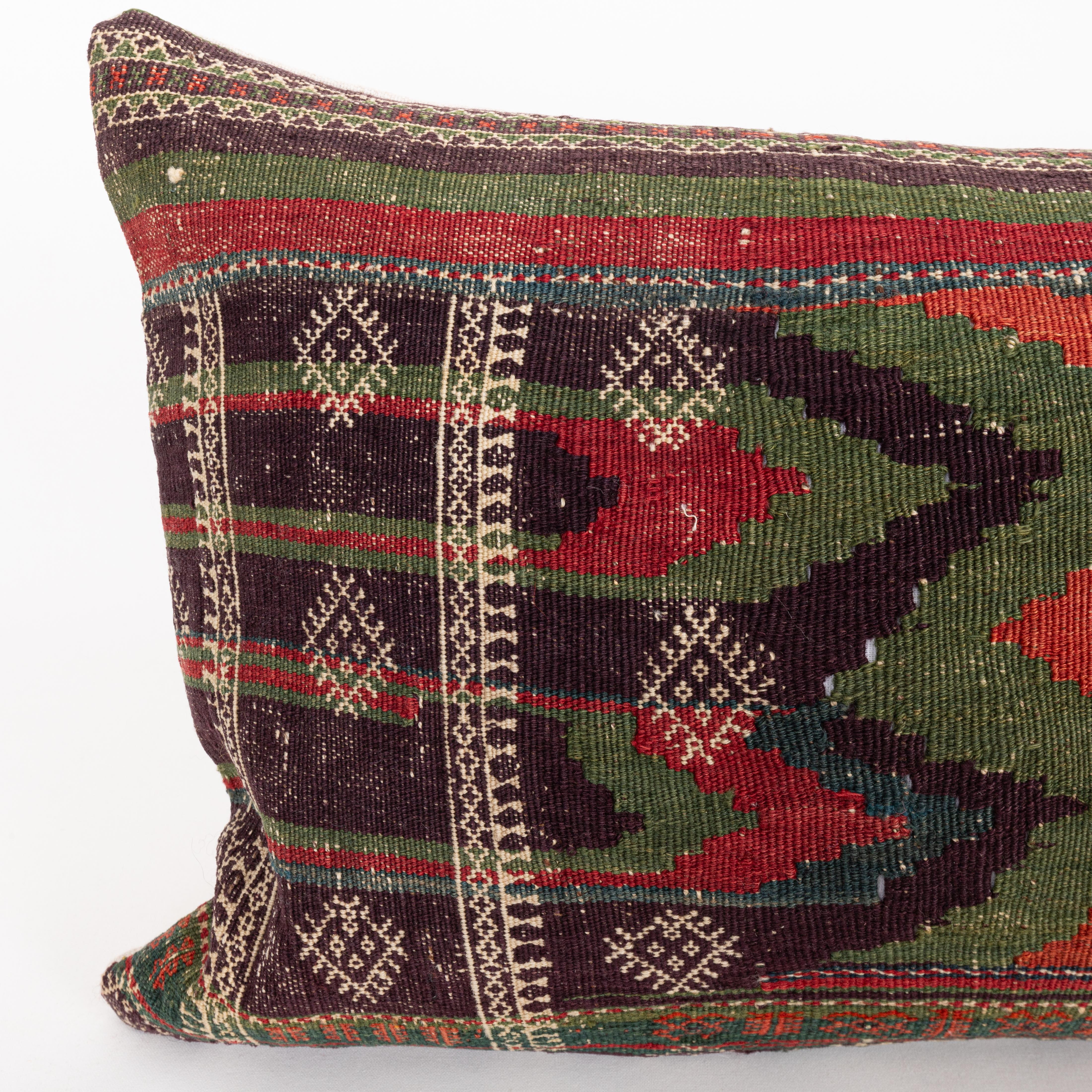 Tissé à la main Coussin d'oreiller baluchon afghan ancien Kilim en vente