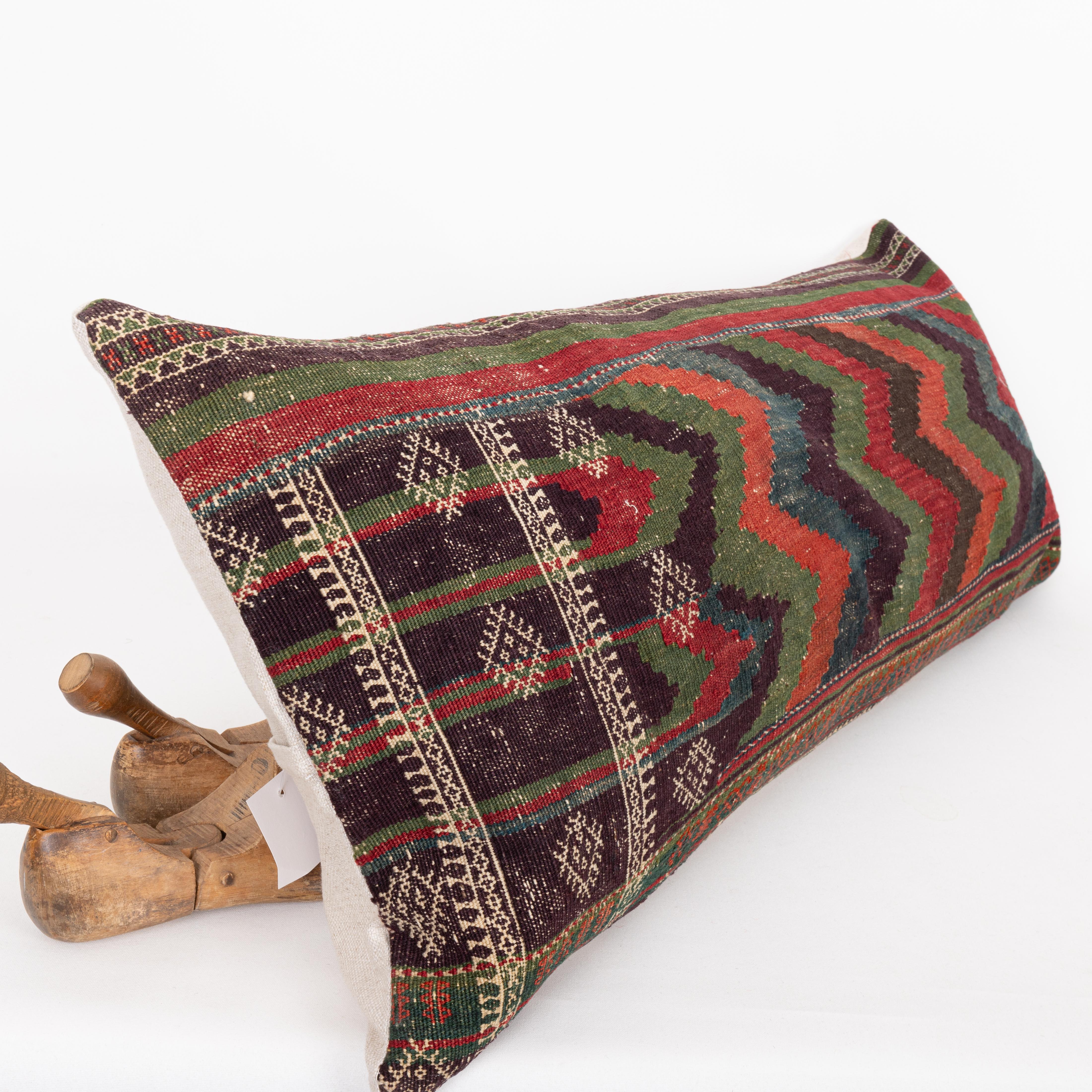 Laine Coussin d'oreiller baluchon afghan ancien Kilim en vente