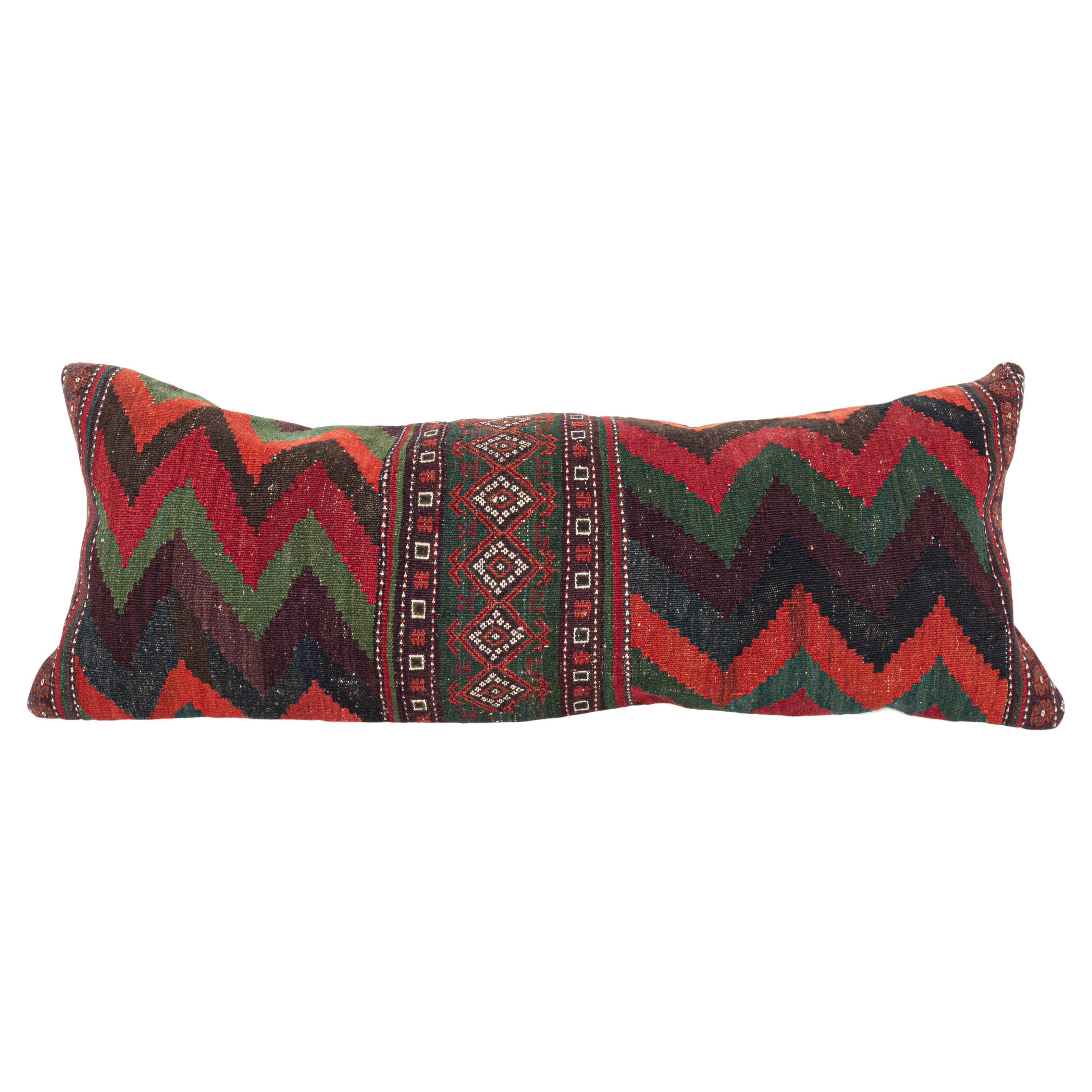 Coussin d'oreiller baluchon afghan ancien Kilim