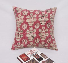 Pillowcase Made from an Antique Anatolian Block Print, Early 20th C
