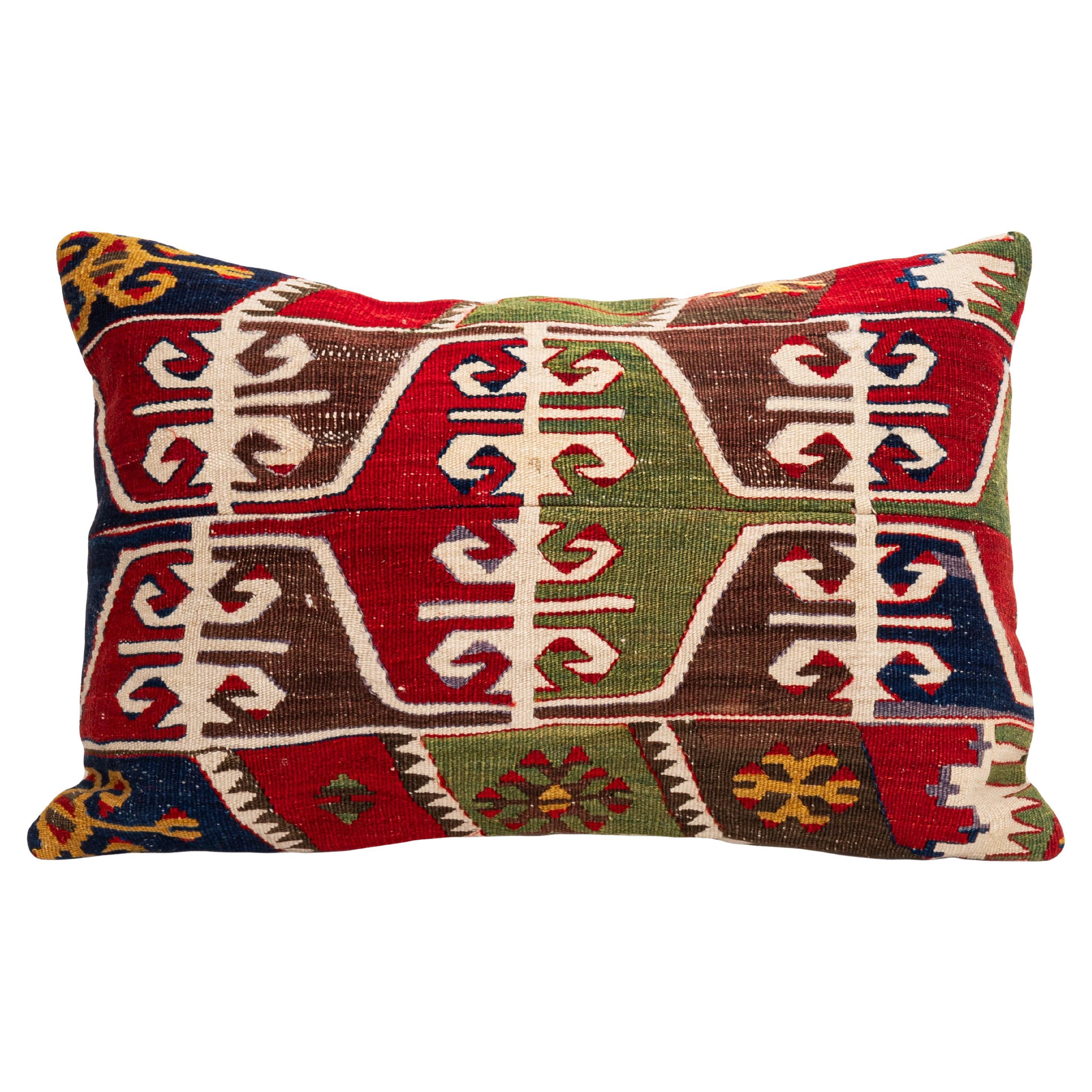Federa ricavata da un antico kilim anatolico, inizio XX secolo. in vendita
