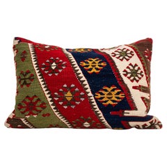 Pillowcase Made from an Antique Anatolian Kilim, Early 20th Century.