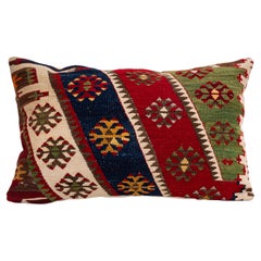 Pillowcase Made from an Antique Anatolian Kilim, Early 20th Century.