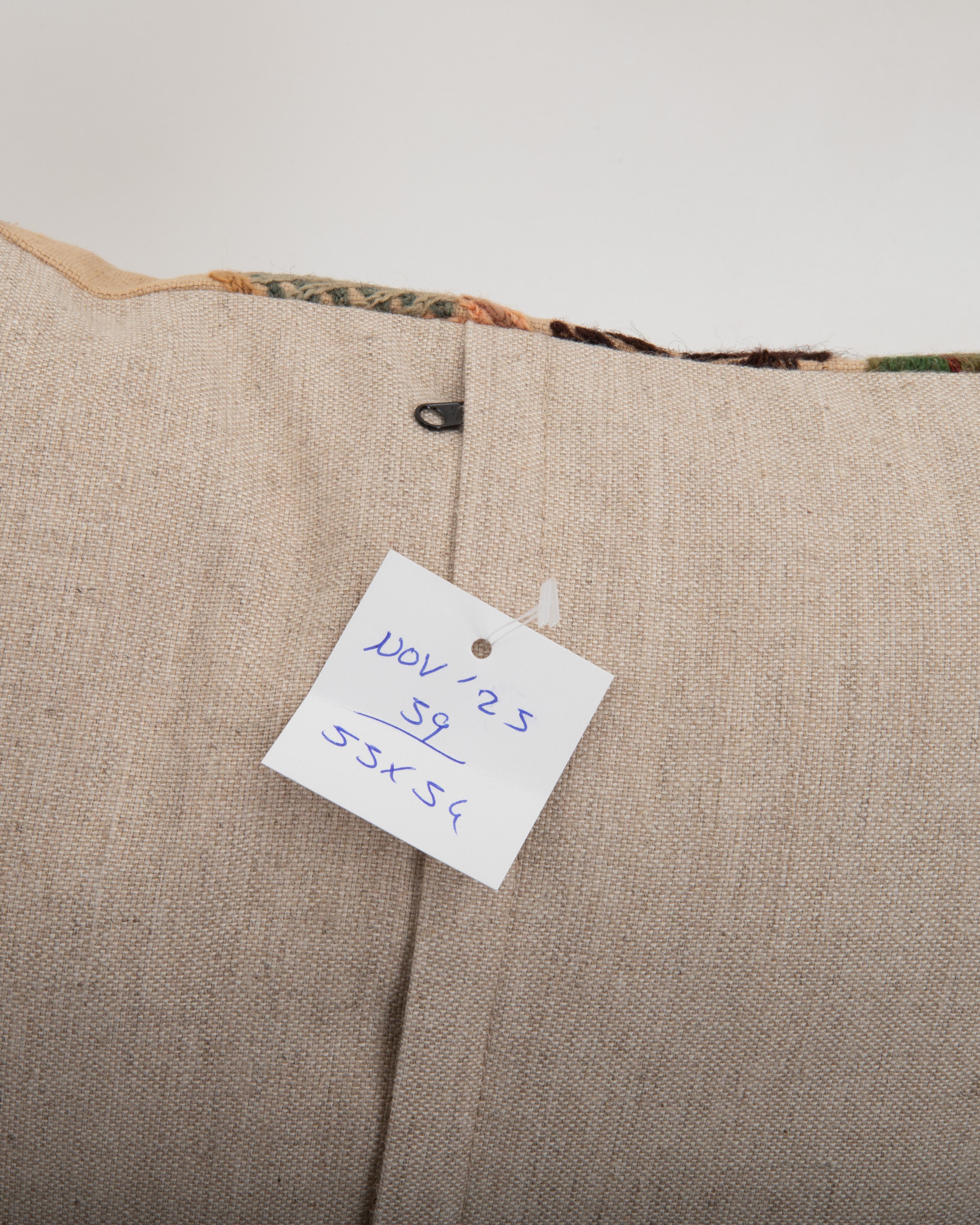 Laine Taie d'oreiller réalisée à partir d'une broderie Crewel ancienne, Angleterre en vente