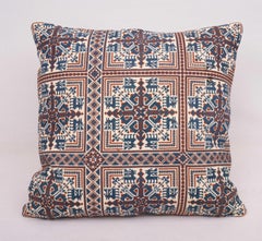 Pillowcase Made from an Antique Eastern European Embroidered Panel
