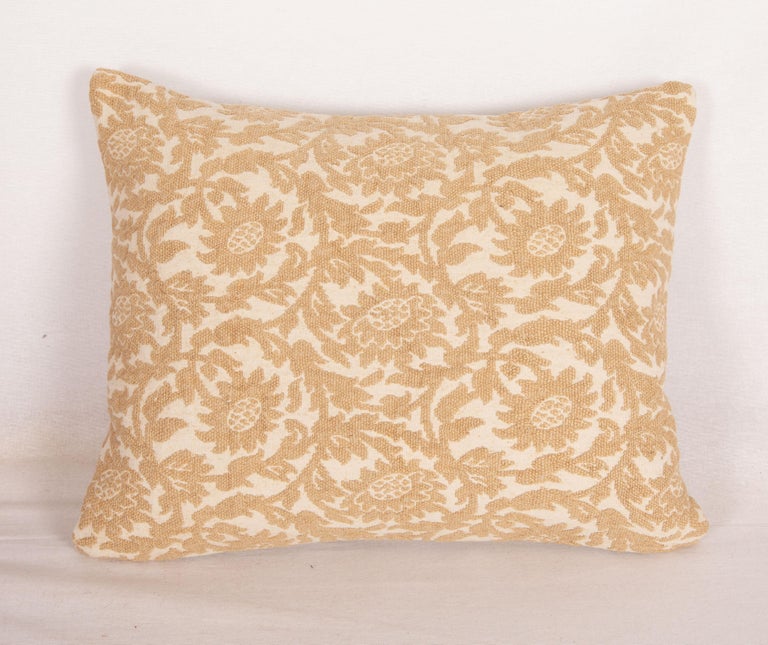 Pillowcase made from an antique European embroidery, Early 20th C. For