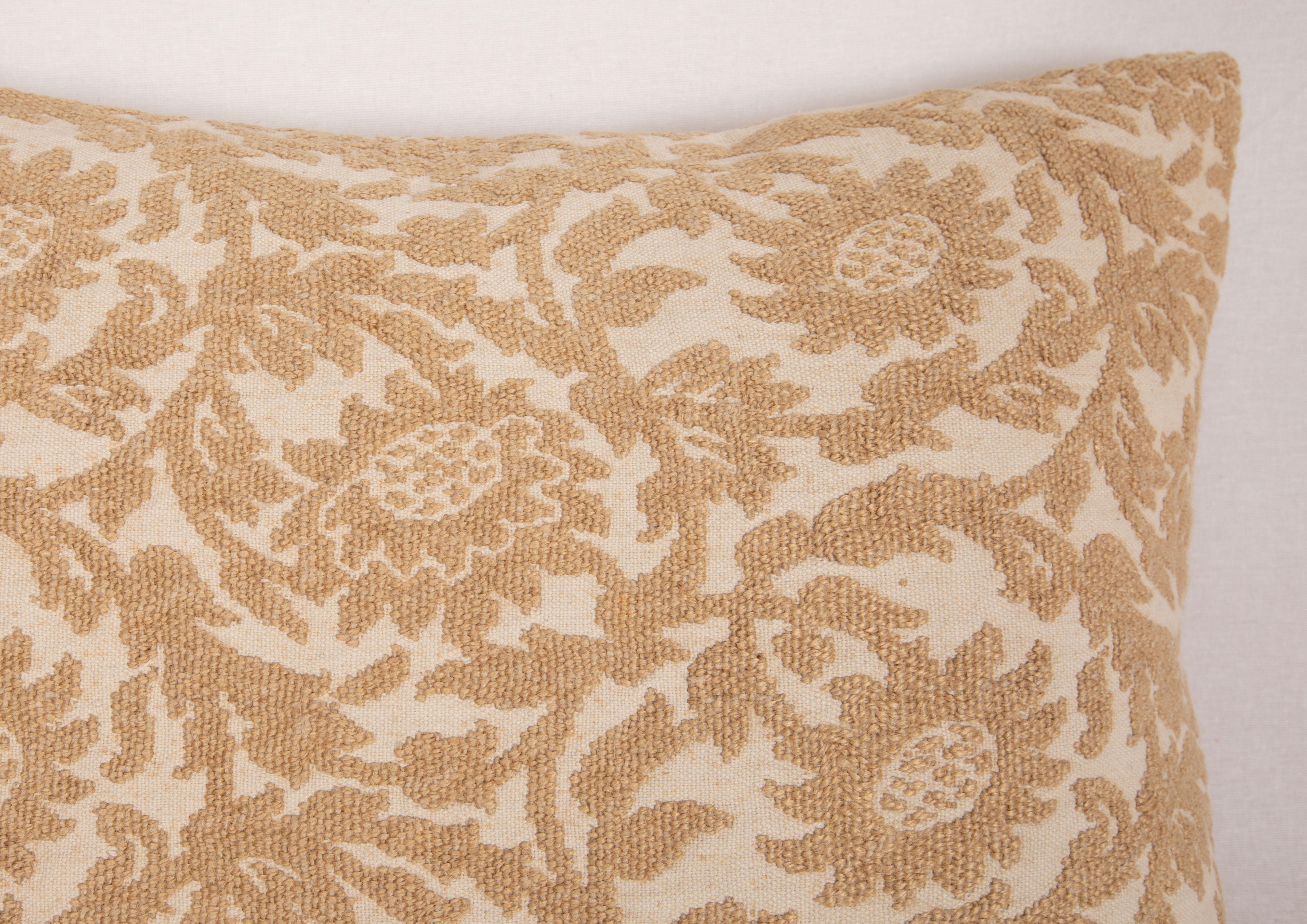 Embroidered Pillowcase made from an antique European embroidery, Early 20th C. For Sale