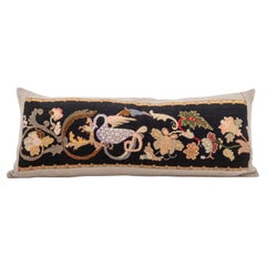 Pillowcase Made from an Antique European Embroidery, Late 19th Century.