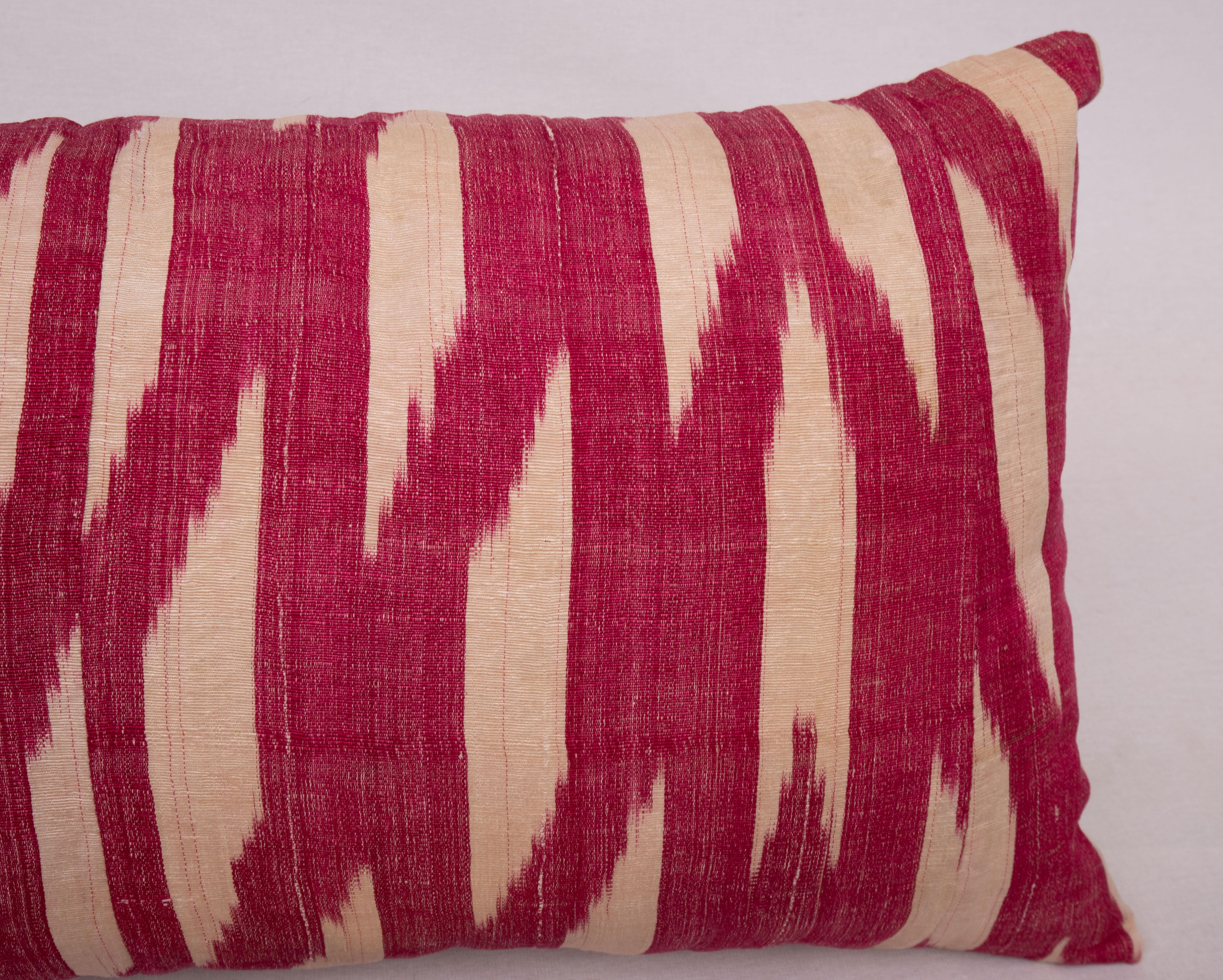 19th Century Pillowcase Made from an Antique Ikat, Uzbekistan, L 19th. C For Sale