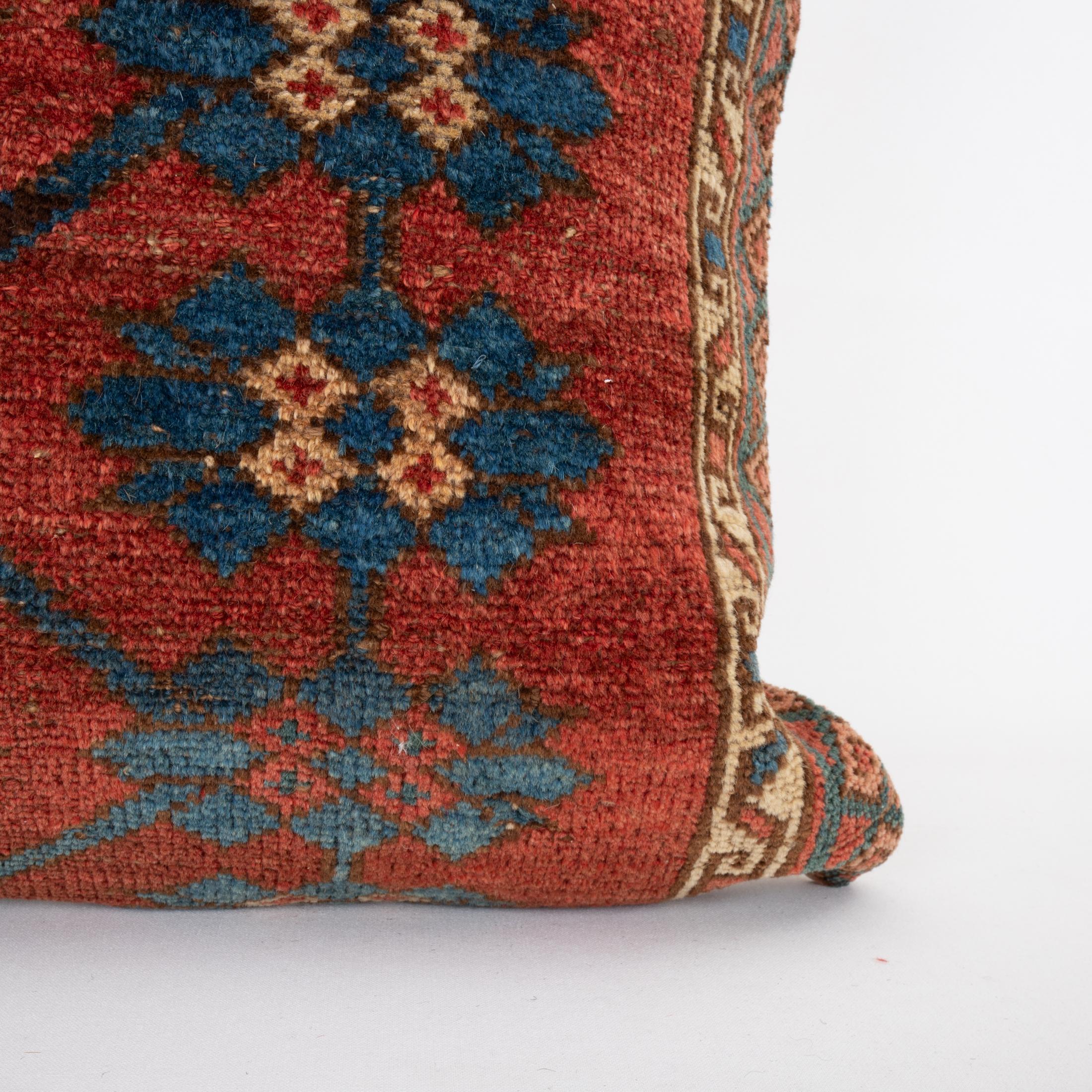 Kyrgyzstani Pillowcase Made from an Antique Kyrgyz Rug, Kyrgyzstan, Central Asia For Sale