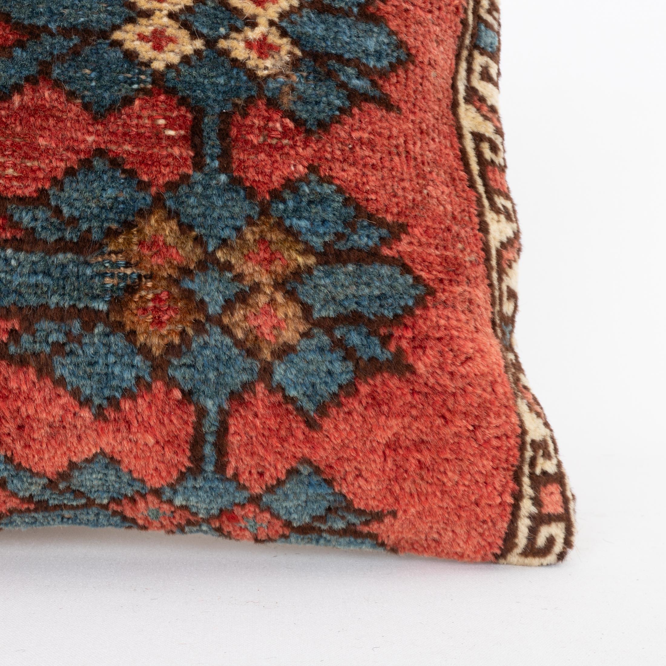 Kyrgyzstani Pillowcase Made from an Antique Kyrgyz Rug, Kyrgyzstan, Central Asia For Sale
