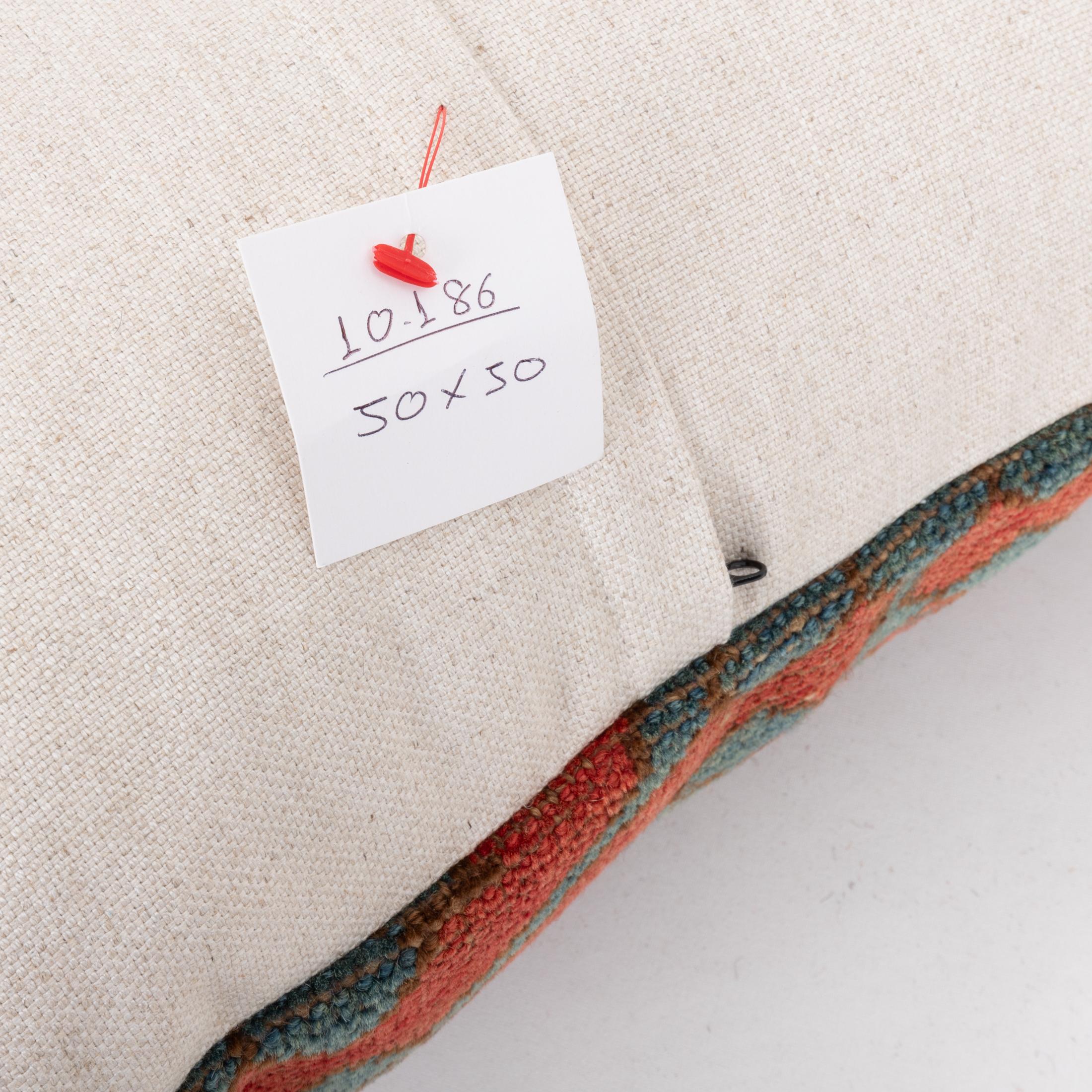 19th Century Pillowcase Made from an Antique Kyrgyz Rug, Kyrgyzstan, Central Asia For Sale