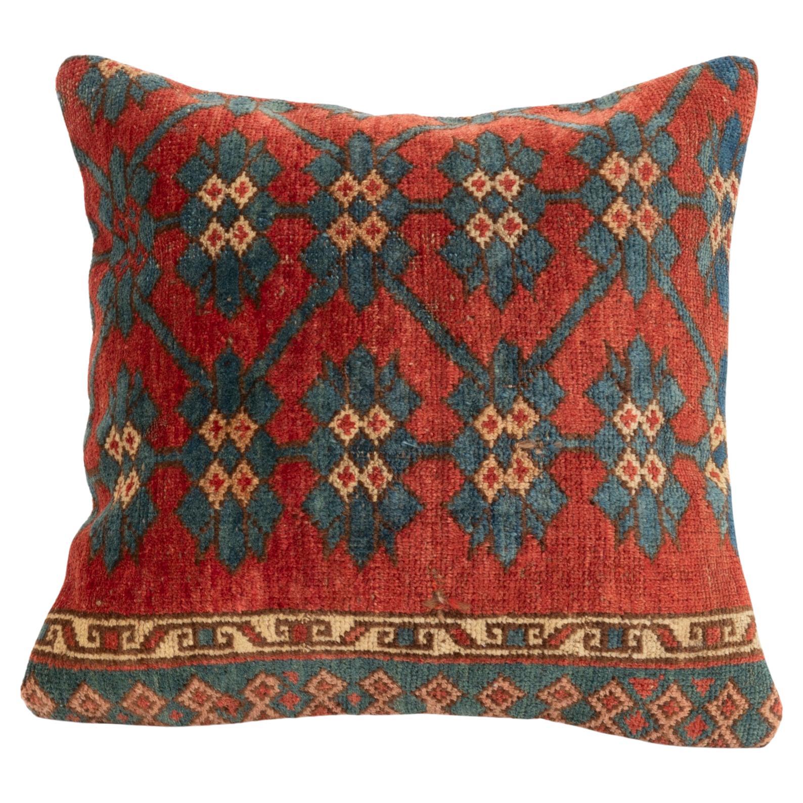 Pillowcase Made from an Antique Kyrgyz Rug, Kyrgyzstan, Central Asia