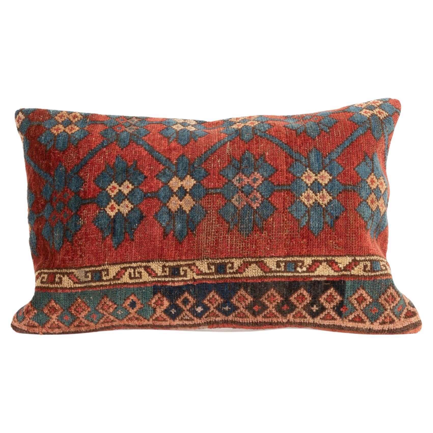 Pillowcase Made from an Antique Kyrgyz Rug, Kyrgyzstan, Central Asia For Sale