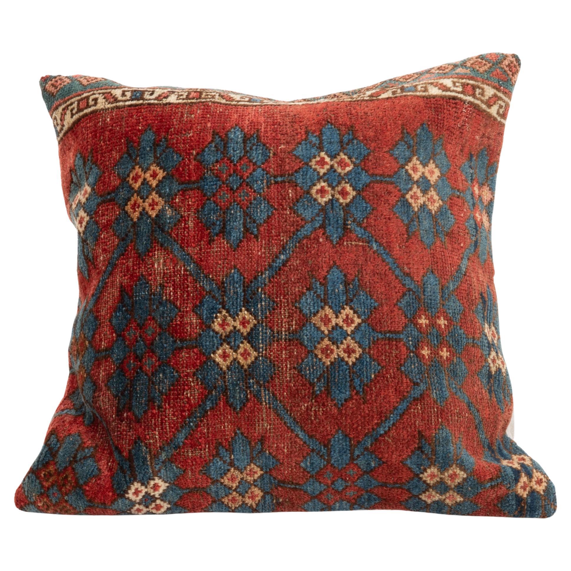 Pillowcase Made from an Antique Kyrgyz Rug, Kyrgyzstan, Central Asia