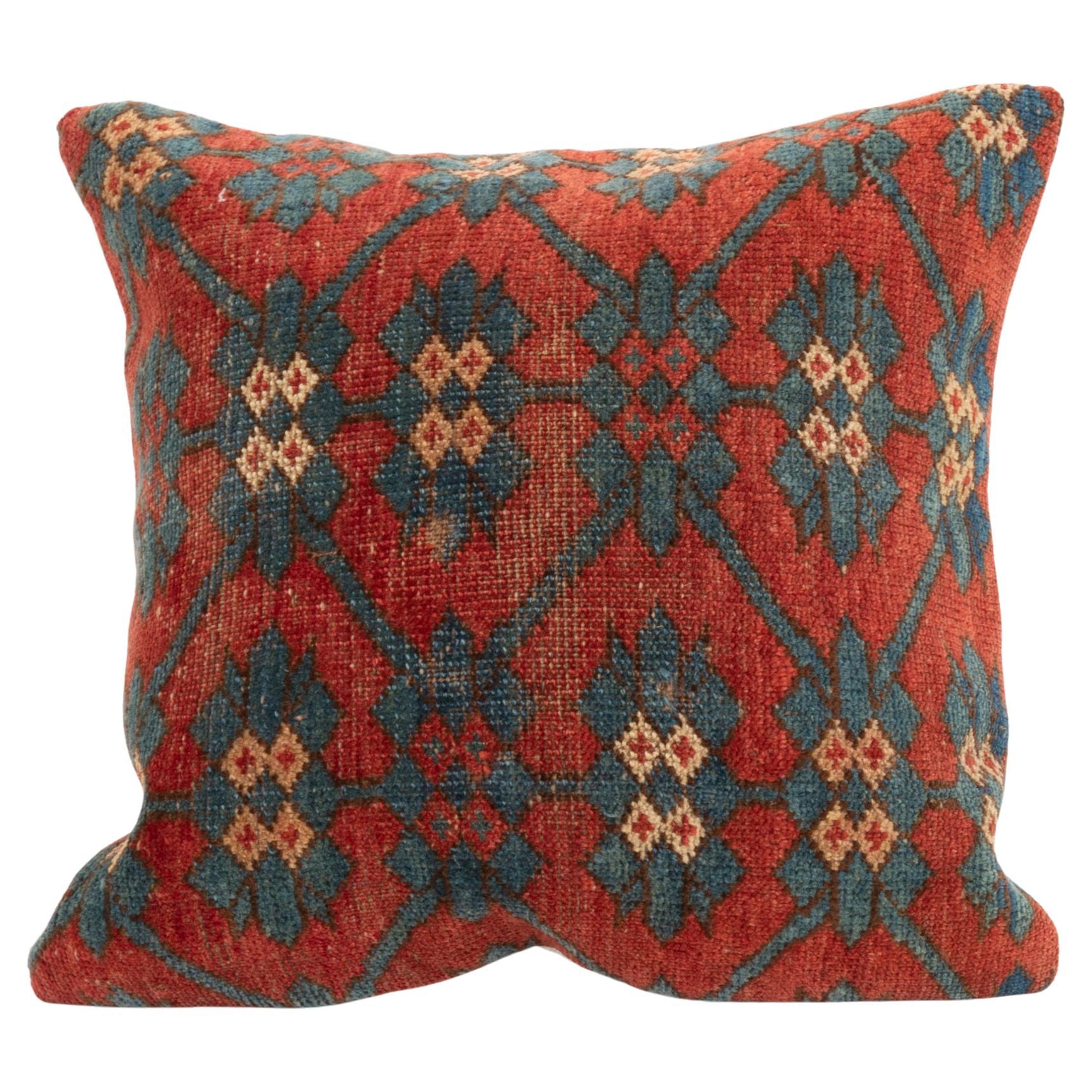 Pillowcase Made from an Antique Kyrgyz Rug, Kyrgyzstan, Central Asia For Sale