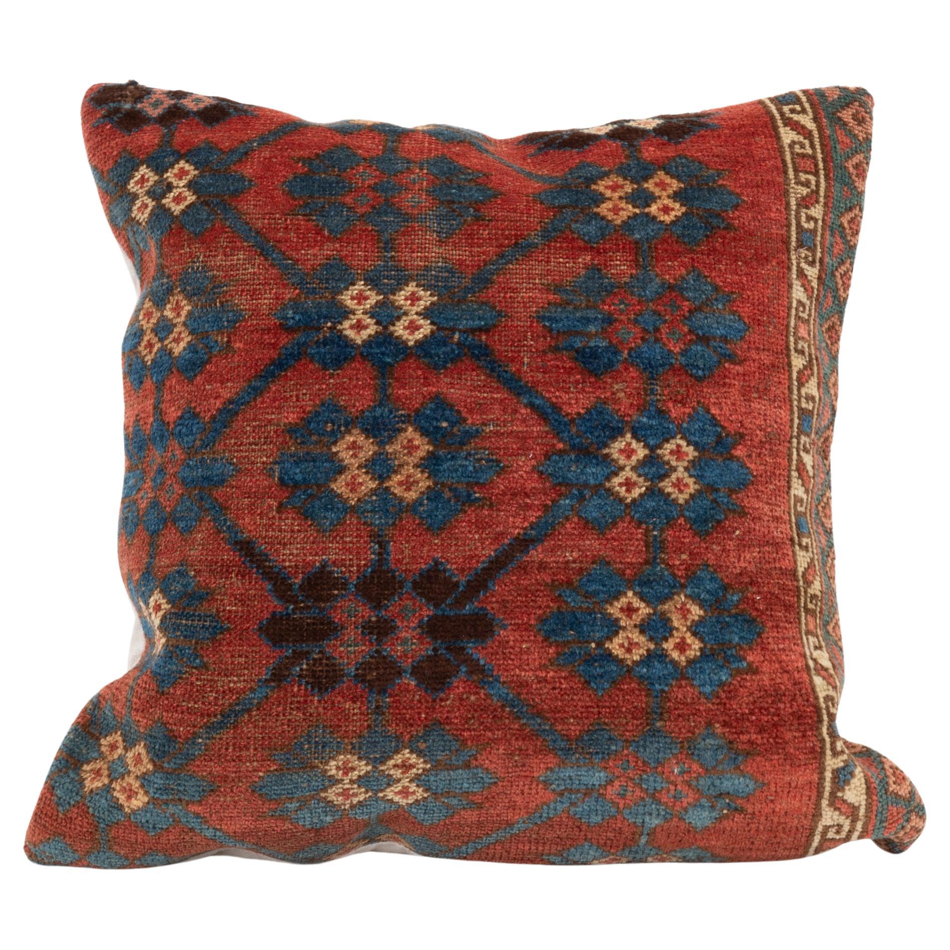 Pillowcase Made from an Antique Kyrgyz Rug, Kyrgyzstan, Central Asia For Sale