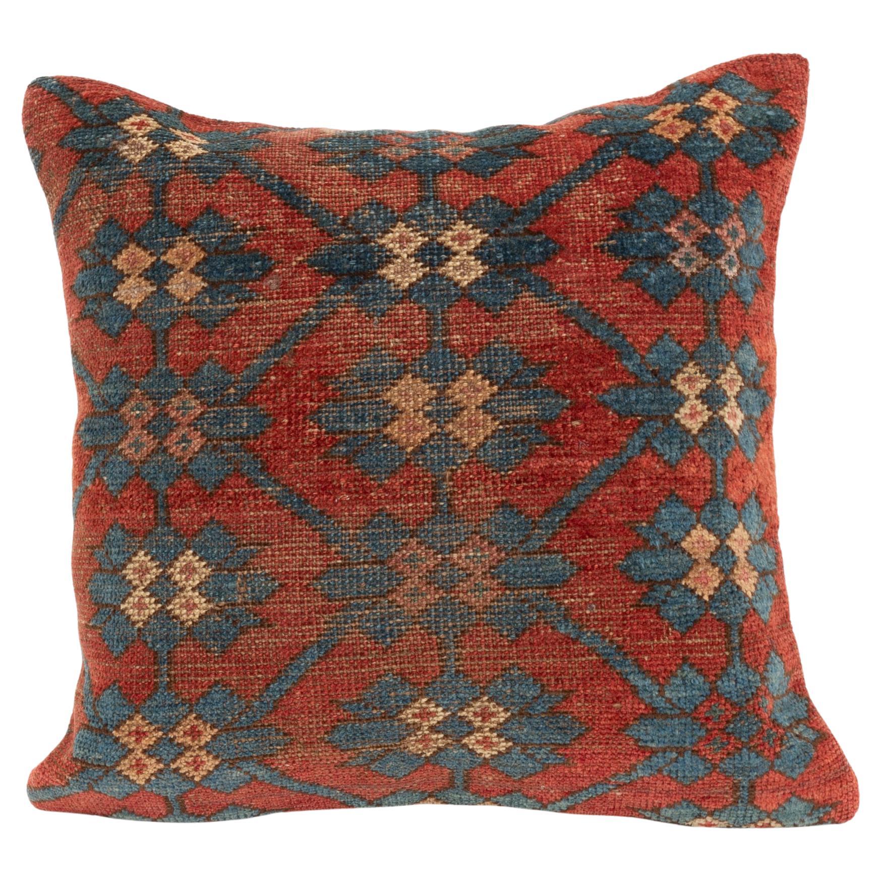 Pillowcase Made from an Antique Kyrgyz Rug, Kyrgyzstan, Central Asia