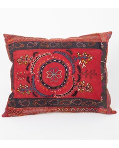 Pillowcase Made from an Antique Kyrgyz Tent Hanging, early 20th C.