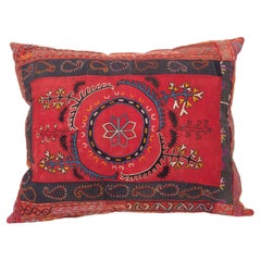 Funda de almohada fabricada a partir de una antigua tienda de campaña kirguís colgada, principios del siglo XX.