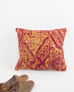 Pillowcase Made from an Antique Ottoman Cut Velvet ( Chatma ) Fabric, Turkey