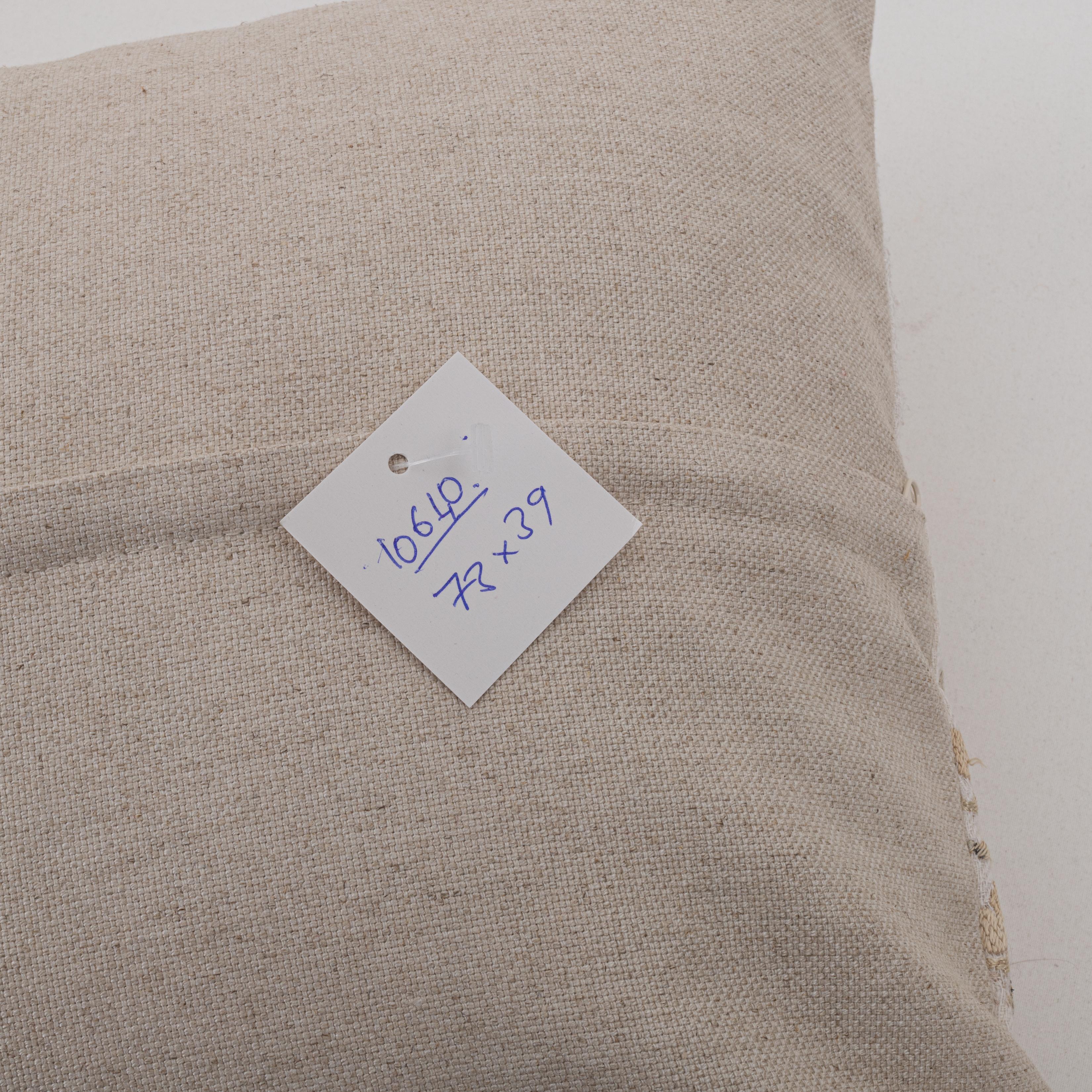 Silk Pillowcase Made from an Antique Ottoman Embroidery