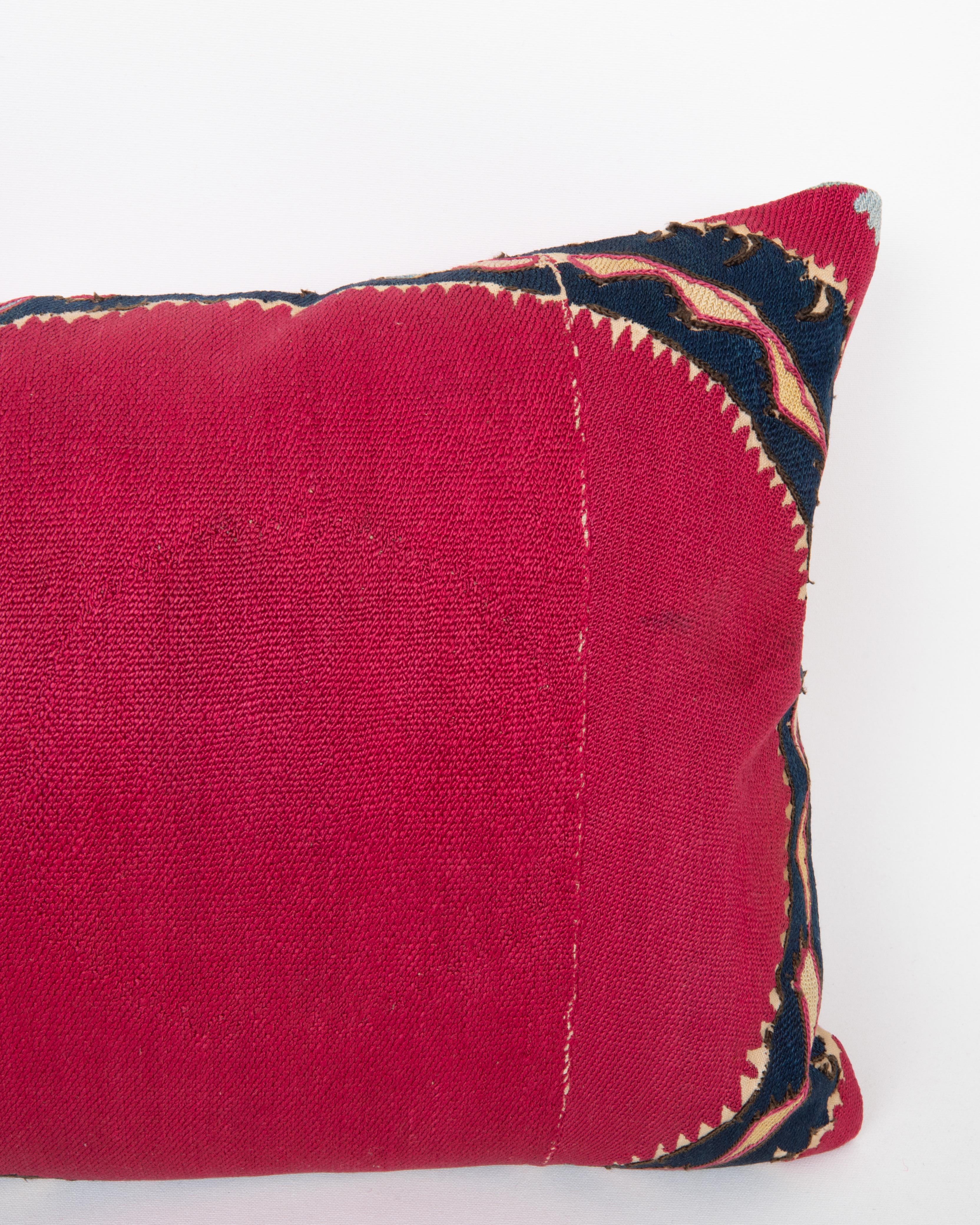 19th Century Pillowcase Made from an Antique Tashkent Suzani, Uzbekistan For Sale