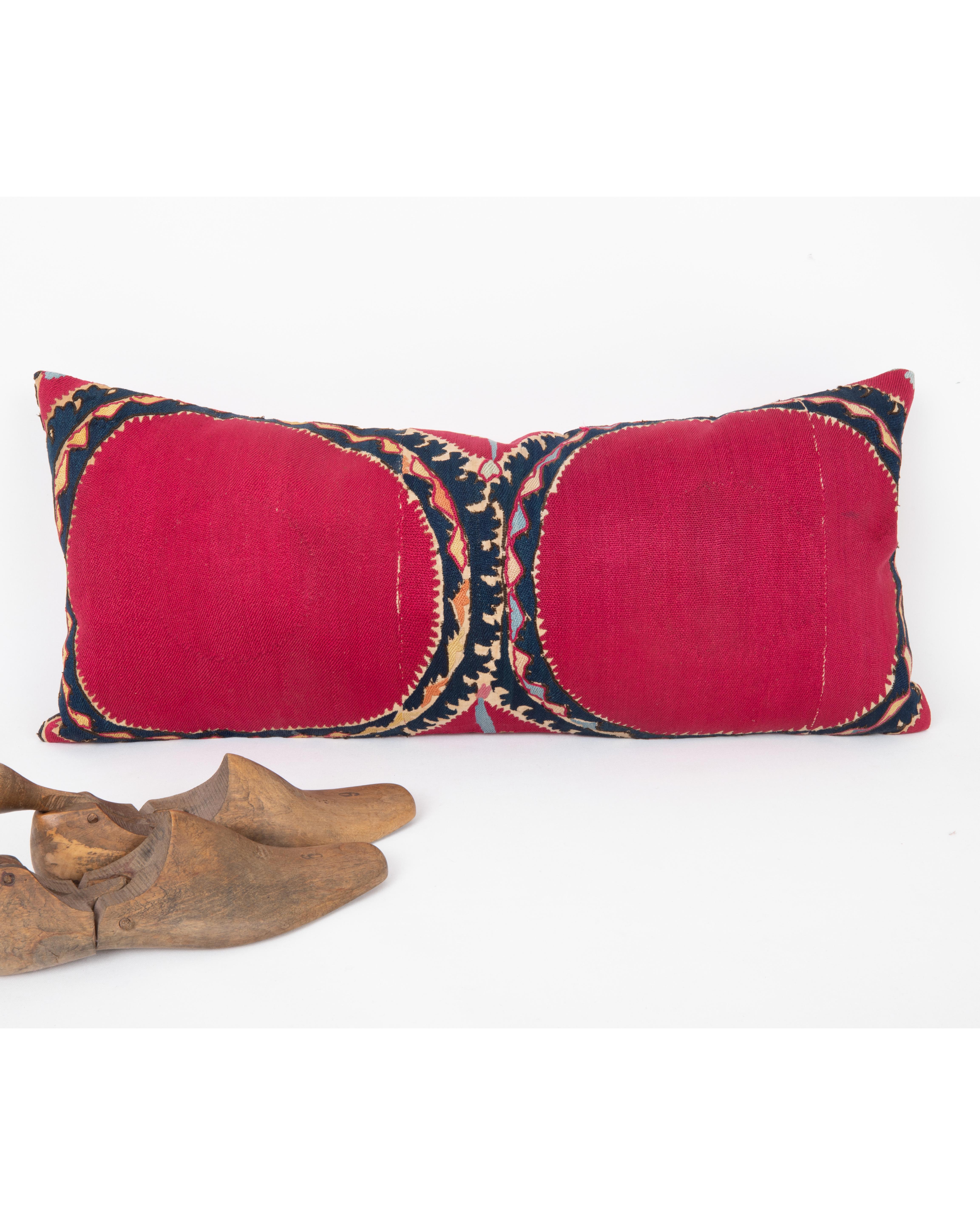 Silk Pillowcase Made from an Antique Tashkent Suzani, Uzbekistan For Sale