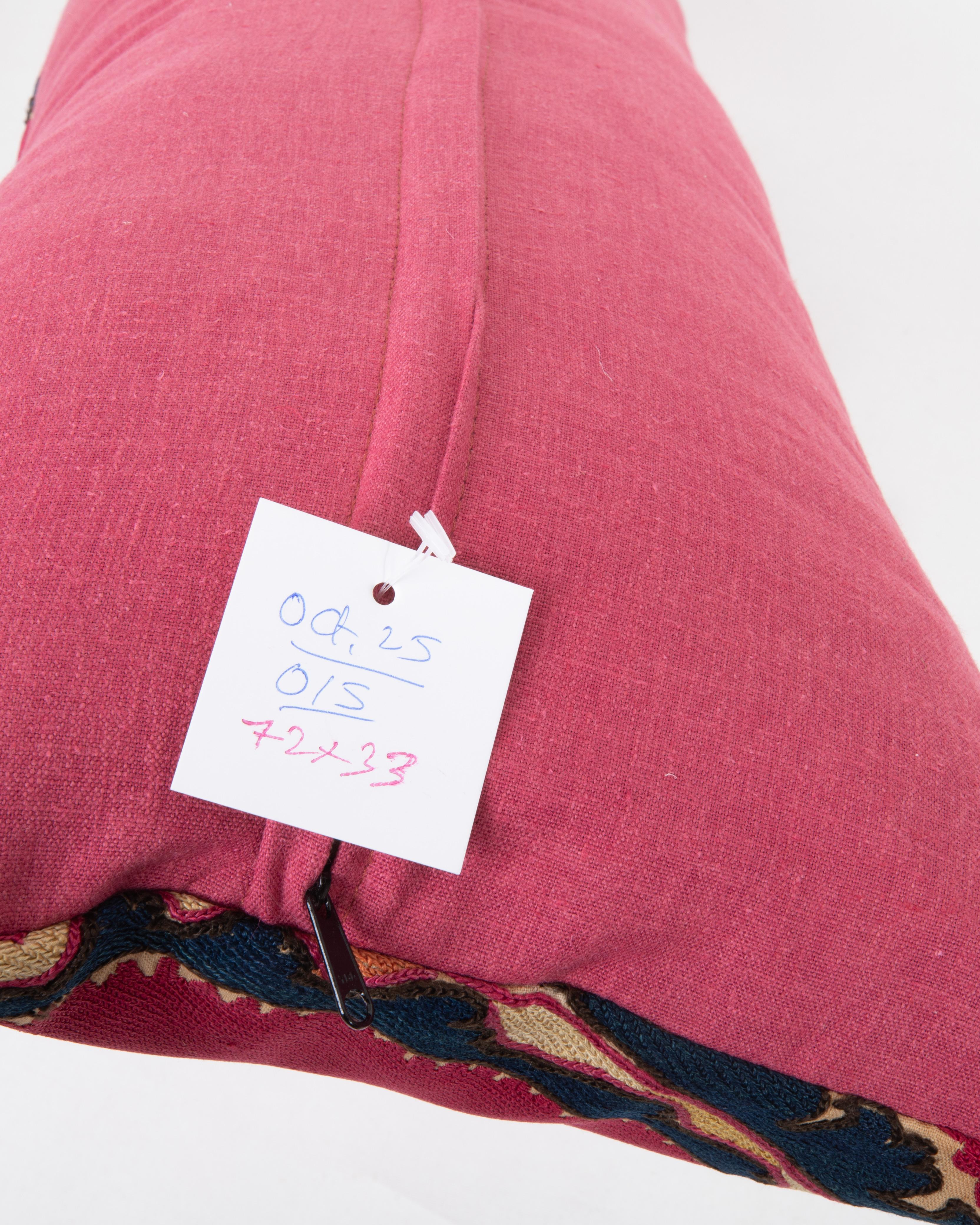 Pillowcase Made from an Antique Tashkent Suzani, Uzbekistan For Sale 2