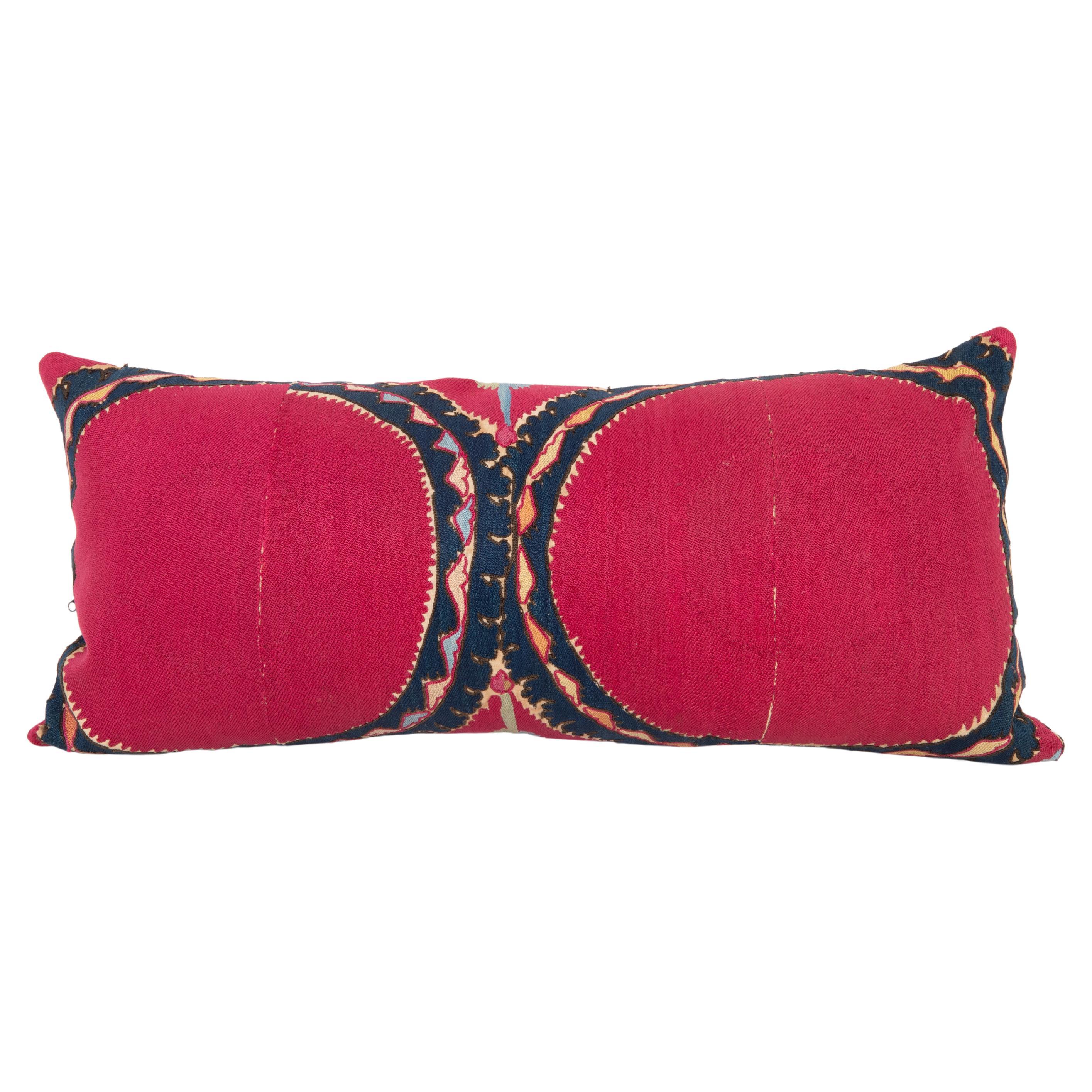 Pillowcase Made from an Antique Tashkent Suzani, Uzbekistan