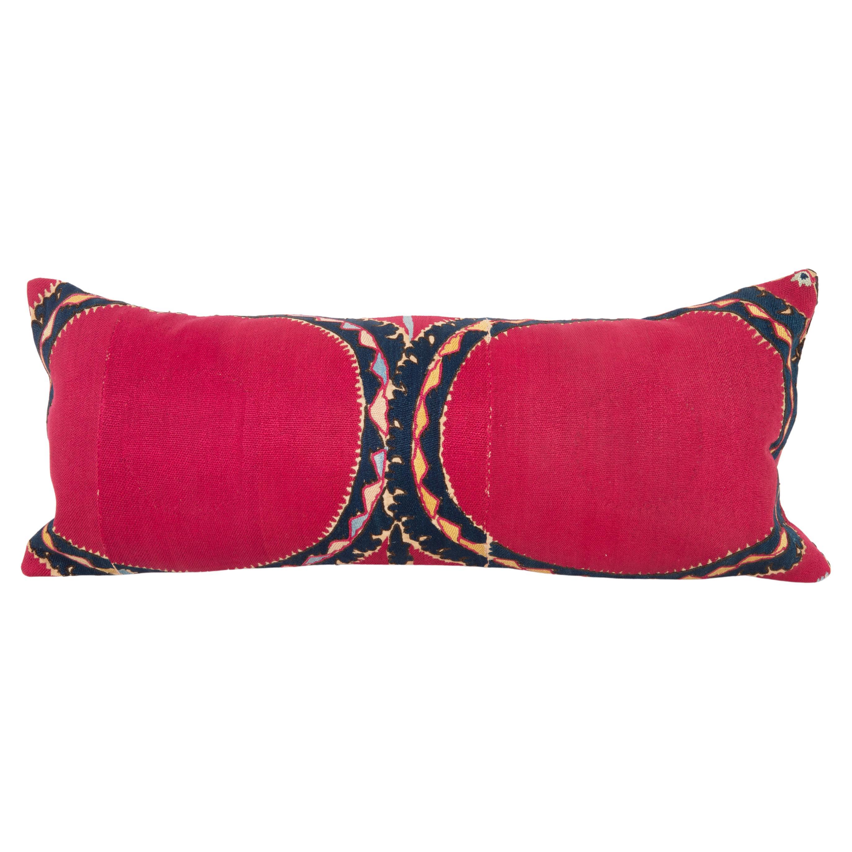 Pillowcase Made from an Antique Tashkent Suzani, Uzbekistan