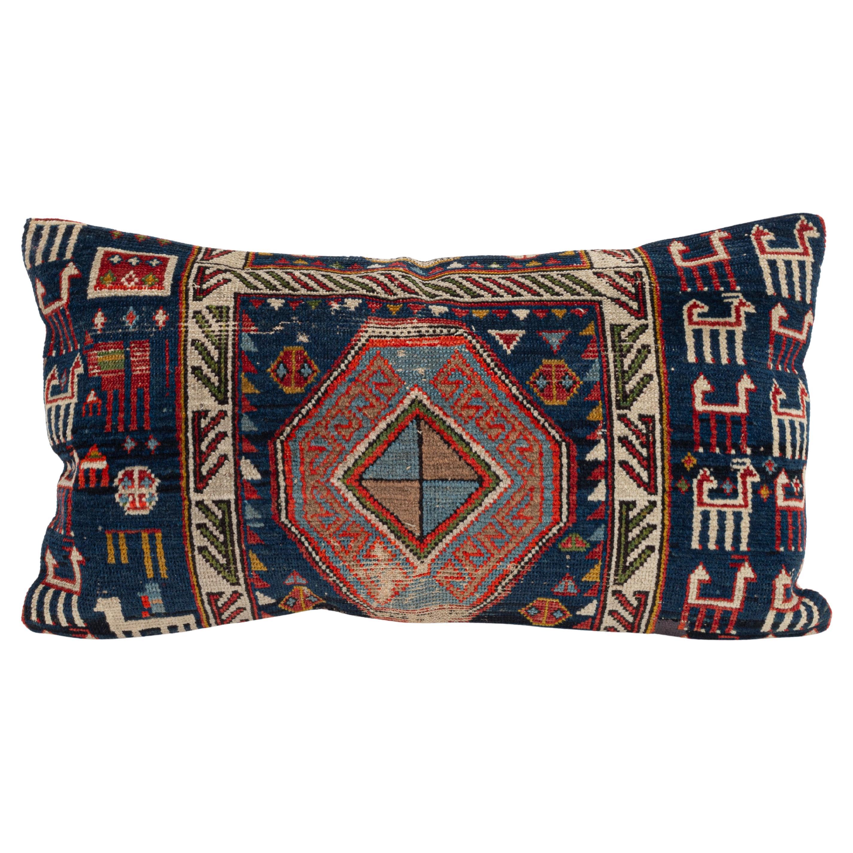 Pillowcase Made from an Early 20th C. Caucasian  Rug