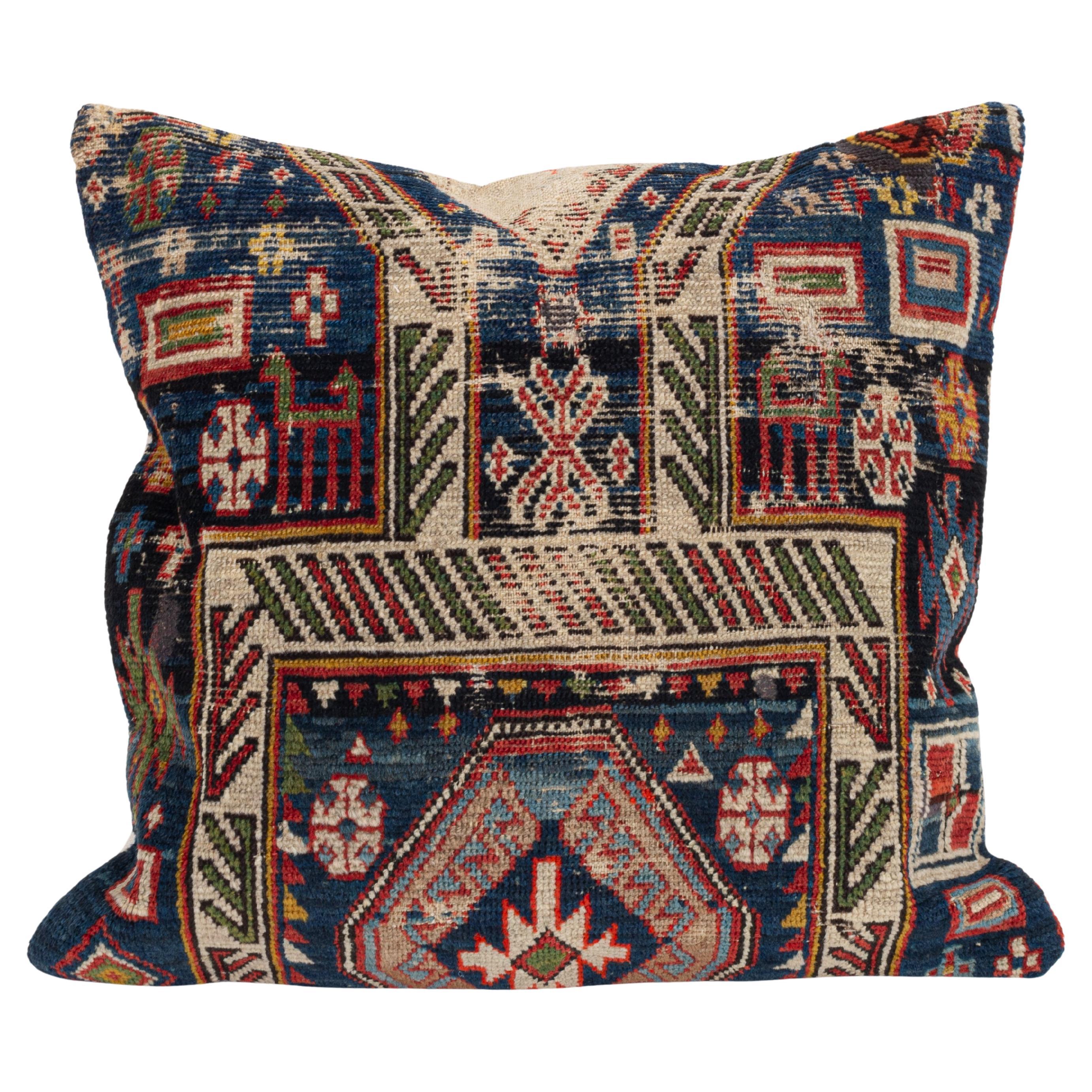 Pillowcase Made from an Early 20th C. Caucasian  Rug