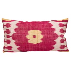 Pillowcase Made from an Early 20th C. Uzbek Ikat