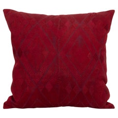 Pillowcase  made from an Early 20th Century Indian Phulkari Wedding  Shawl
