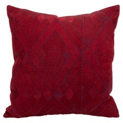 Pillowcase  made from an Early 20th Century Indian Phulkari Wedding  Shawl