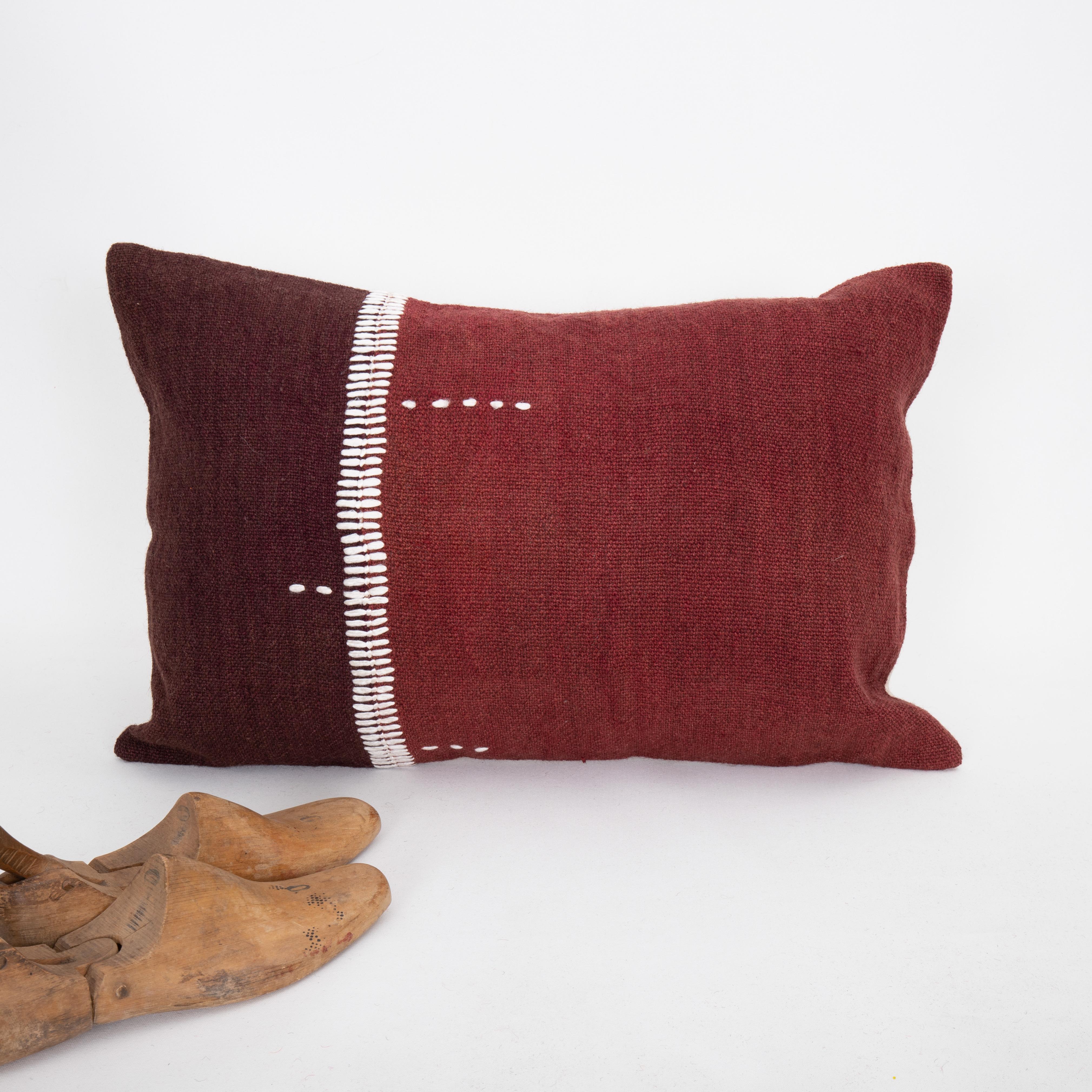 Kilim Pillowcase Made from an Eastern Anatolian Perde ‘ Cover’, Mid 20th C For Sale