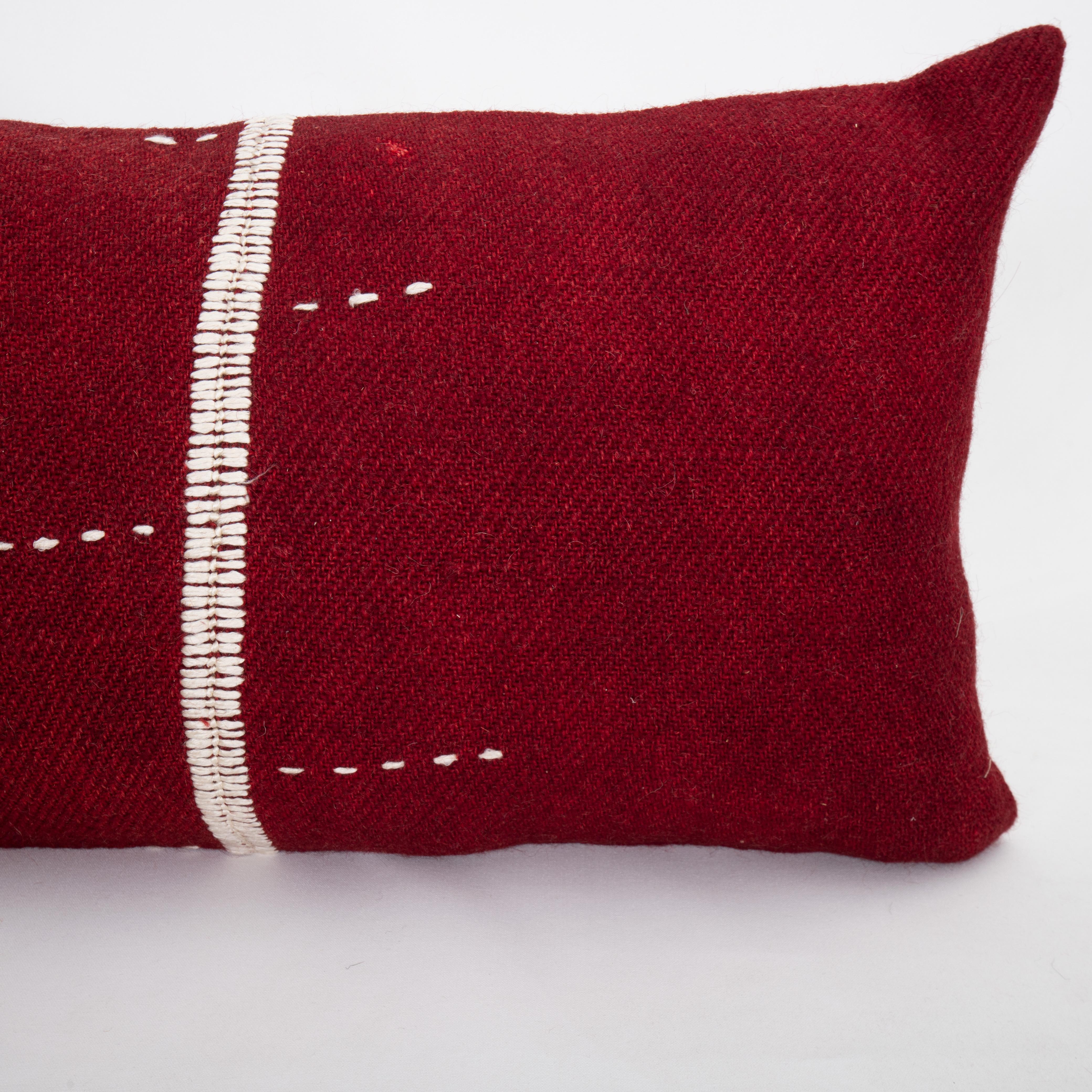 Hand-Woven Pillowcase Made from an Eastern Anatolian Perde ‘ Cover’, Mid 20th C For Sale